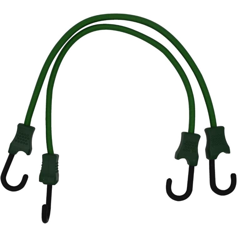 9mm x 24" Heavy Duty Bungee Cords - 2 Pack
