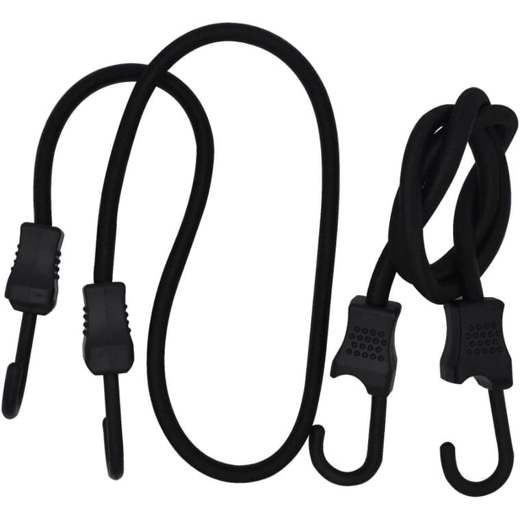 10mm x 36" Heavy Duty Bungee Cords - 2 Pack