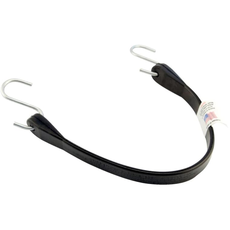 15" Industrial Rubber Tarp Strap with Hooks