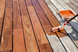 Picture of pressure-treated decking